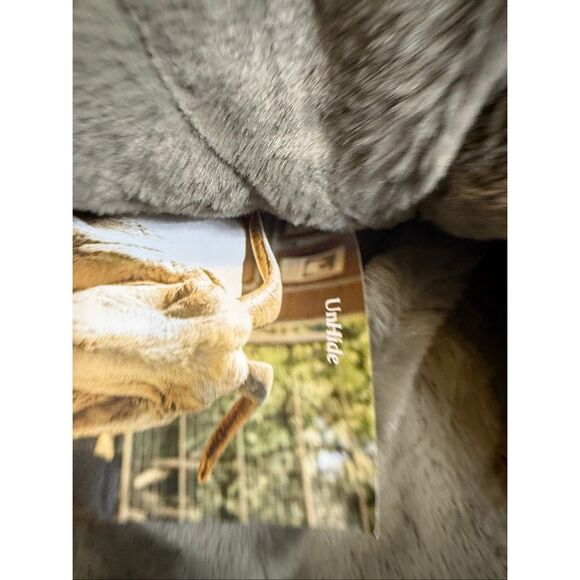 Unhide Removable Faux Fur Cover Extra Soft Floof Pet Bed Gray M/ 28"x10" NWOT - Picture 3 of 11